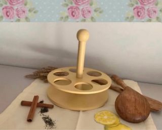 Especiero vintage de madera