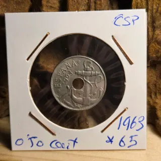 LOTE D - 3 monedas 0,50 centimos 1963 España