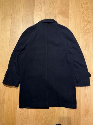 Cappotto uomo lana blu