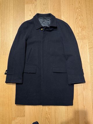Cappotto uomo lana blu