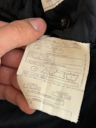 Cappotto uomo lana blu