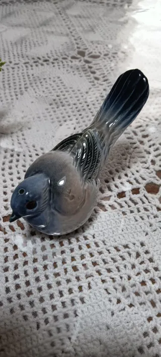 Coppia Uccellini Sale e Pepe Porcellana