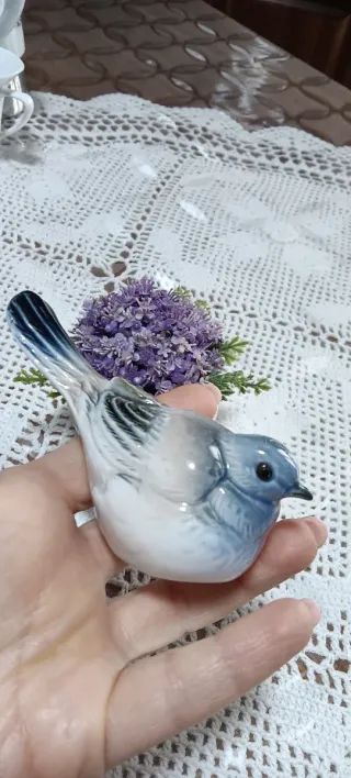 Coppia Uccellini Sale e Pepe Porcellana