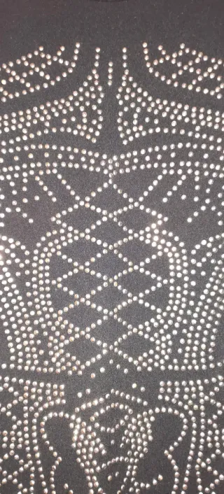 Vestido negro tachuelas talla S