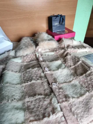 Bonito Abrigo Nuevo Con Etiquetas, Rosa Empolvado