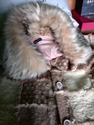 Bonito Abrigo Nuevo Con Etiquetas, Rosa Empolvado