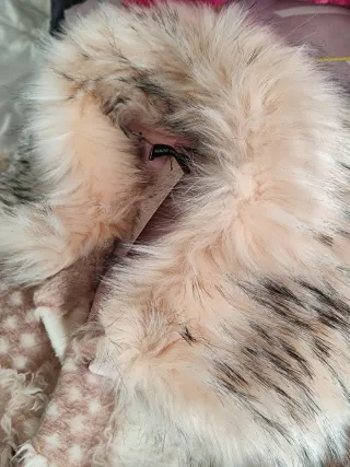 Bonito Abrigo Nuevo Con Etiquetas, Rosa Empolvado