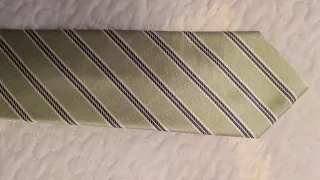 Corbata de seda natural verde