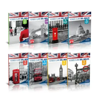PACK 8 libros Verbos clave Inglés método vaighan