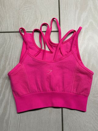 Top sportivo Gymshark donna rosa