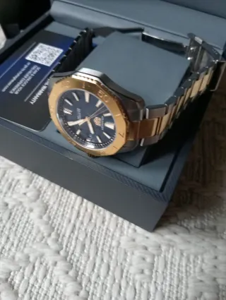 TAG Heuer Aquaracer Acero y Oro Azul