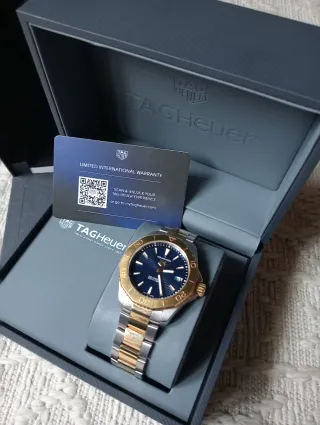 TAG Heuer Aquaracer Acero y Oro Azul