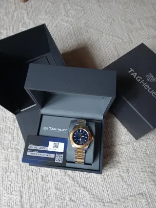TAG Heuer Aquaracer Acero y Oro Azul