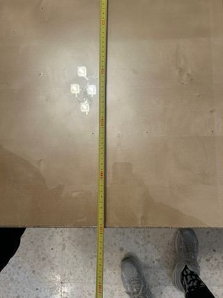 Mesa camilla cristal y madera