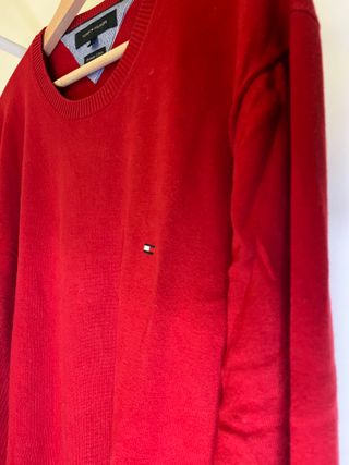 Jersey Tommy Hilfiger Algodón Premium XL Rojo