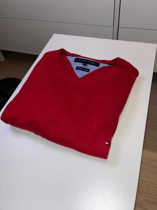 Jersey Tommy Hilfiger Algodón Premium XL Rojo
