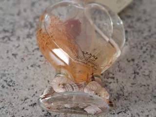 Bottiglia cuore in vetro di Murano nuova