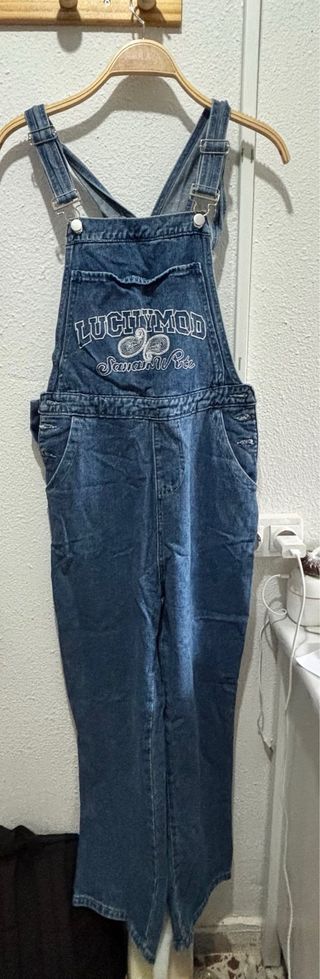 Pantalones de peto vaqueros mujer