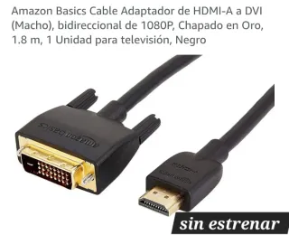 Cable Amazon Basics HDMI a DVI 1.8m Negro