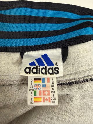 Felpa Adidas Vintage Grigia Blu