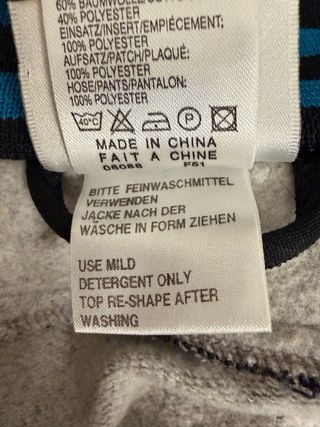 Felpa Adidas Vintage Grigia Blu