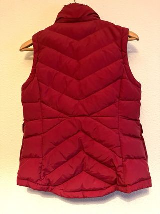 Chaleco de plumas de Ralph Lauren Rojo Talla XS