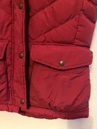 Chaleco de plumas de Ralph Lauren Rojo Talla XS