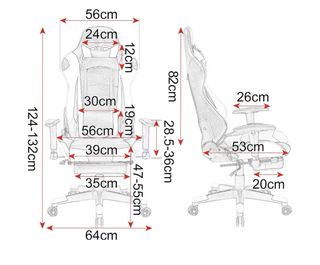 Silla Gaming Negra y Gris