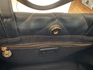 Bolso shopper Simorra negro acolchado