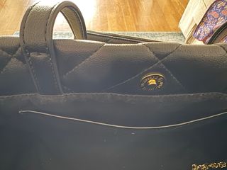 Bolso shopper Simorra negro acolchado