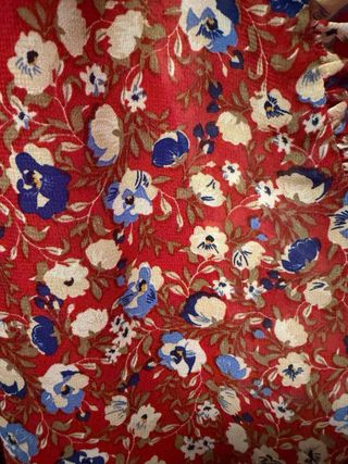 Vestido estampado flores talla L