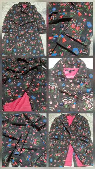 Abrigo Largo Rosalita McGee Estampado