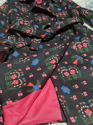 Abrigo Largo Rosalita McGee Estampado