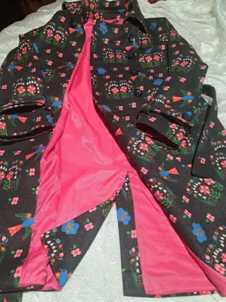 Abrigo Largo Rosalita McGee Estampado