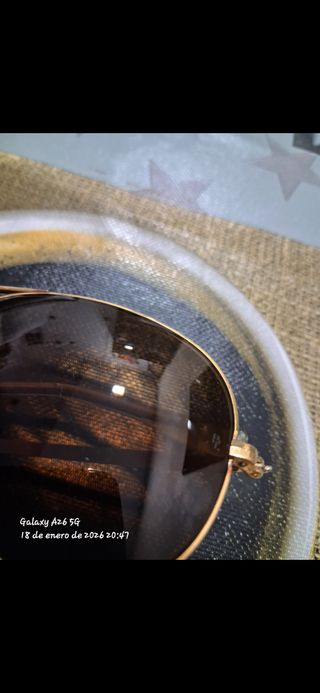 Gafas Ray-Ban Vintage Hombre Marrón Dorado