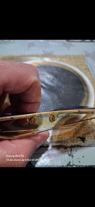 Gafas Ray-Ban Vintage Hombre Marrón Dorado