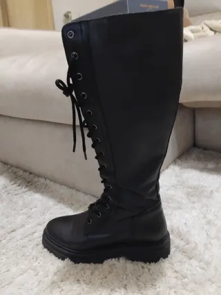 Botas Geox Piel Mujer Cordones Talla 38