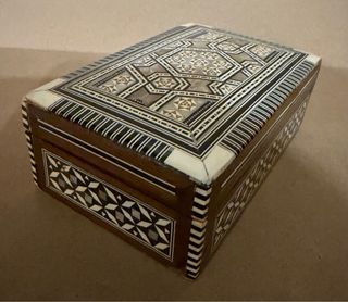 Caja joyero madera artesanal egipcia