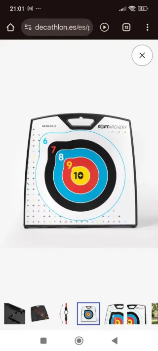 Diana Tiro con Arco Softarchery 100 Geologic