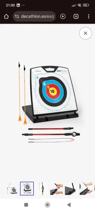 Diana Tiro con Arco Softarchery 100 Geologic