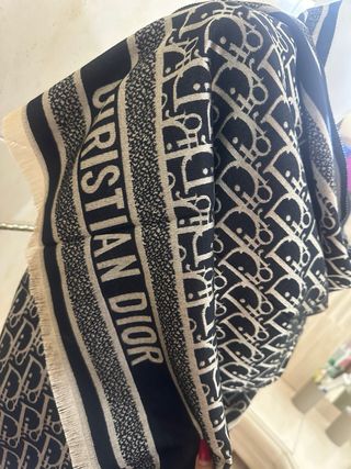 Foulard Dior Donna Beige e Nero