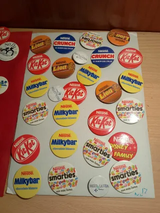 43 Chapas Publicitarias Variadas. Hay 16 desiguale