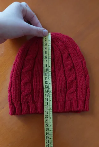 Gorro de lana rojo