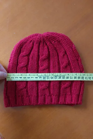 Gorro de lana rojo