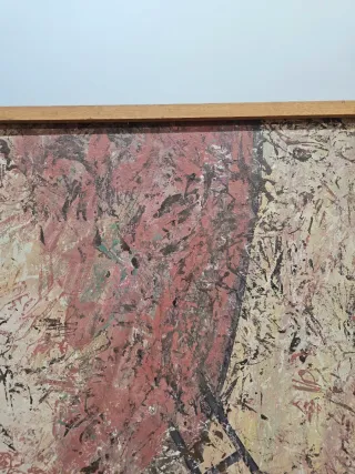 Gran óleo expresionista simbolico Español