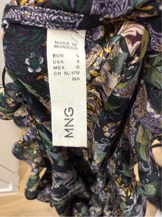 Blusa gasa volantes flores