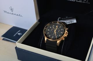 Reloj Maserati Sfida Cronógrafo Negro Dorado