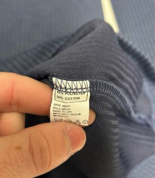 Felpa Original blu a coste