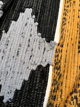 Tappeto Tessuto Nero , cottone nuovp