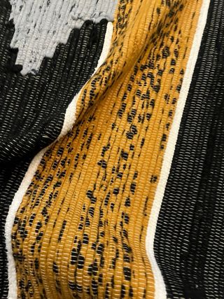 Tappeto Tessuto Nero , cottone nuovp